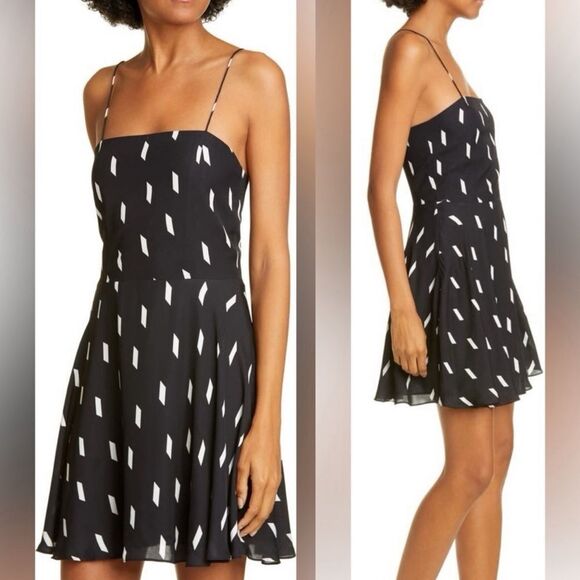 NWT Alice + Olivia $330 Glinda Spaghetti Strap Minidress - Picture 2 of 13